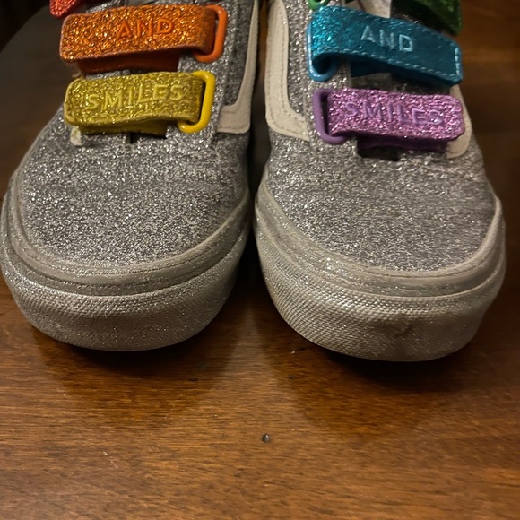Vans Old Skool Shoes Size 4 Men 5.5 Women Sprinkles & Smiles Flour Shop Silver. - Picture 3 of 8